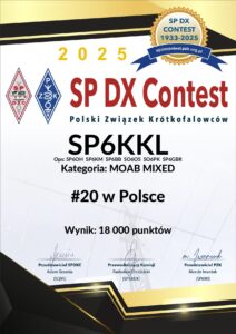 SP6KKL w SP DX Contest 2025!