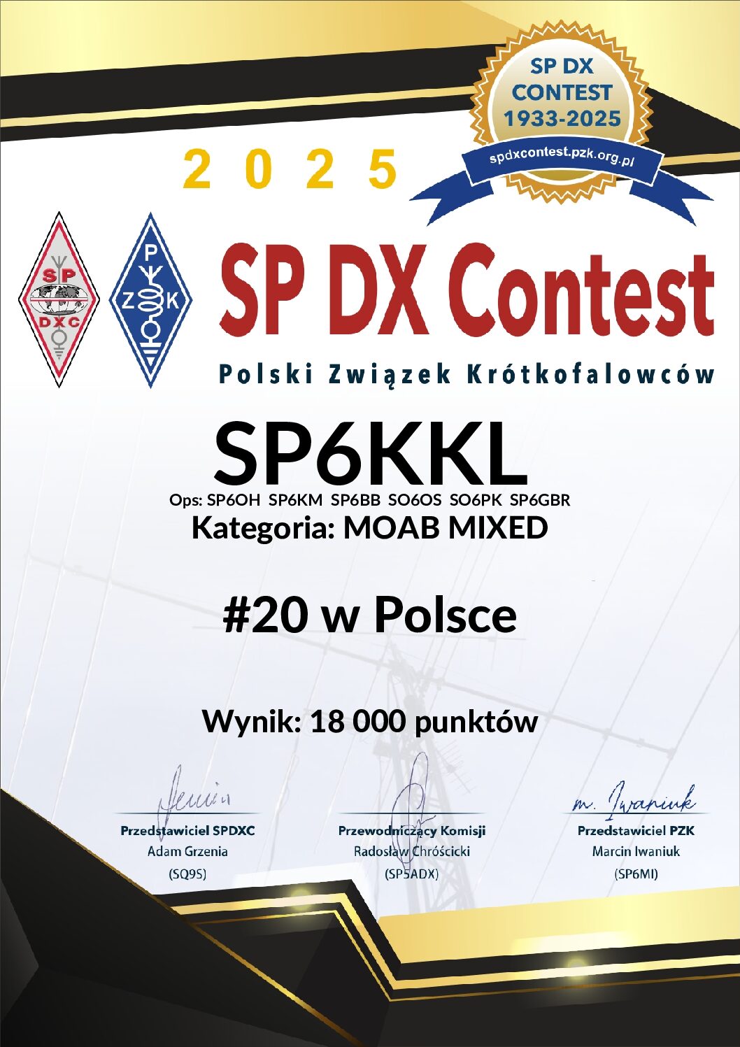 Read more about the article SP6KKL w SP DX Contest 2025!